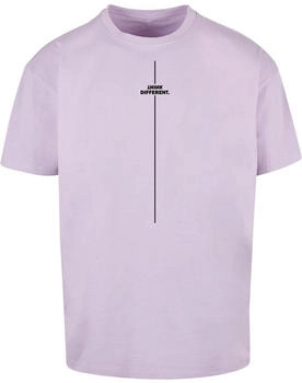 Merchcode Shirt 'Think Different' helllila schwarz