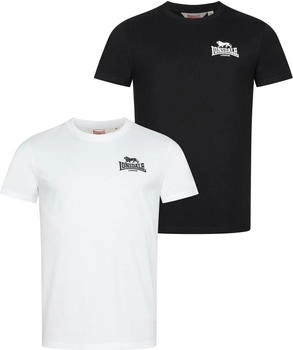 Lonsdale T-Shirt Normale Passform Doppelpack BLAIRMORE schwarz weiß