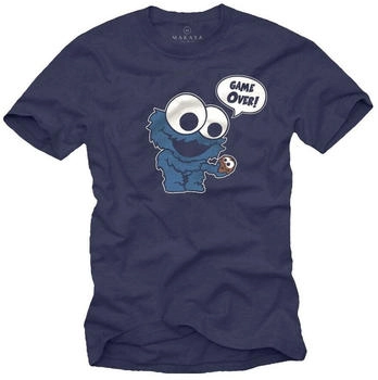 MAKAYA Monster Kekse T-Shirt Game Over blau schwarz