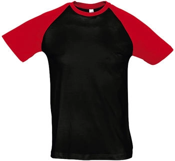 Sol's Funky PC300 T-Shirt schwarz rot