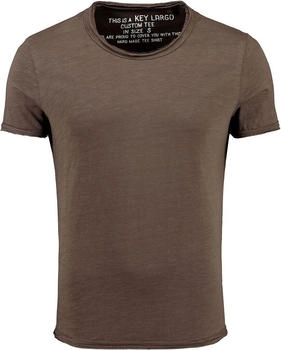 Key Largo T-Shirt Basic T00621 Rundhalsauschnitt fudge brown