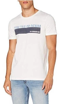 Tom Tailor Denim Denim T-Shirt Print 1016303 blanc de blanc