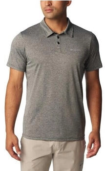 Columbia Hike Kurzarm-Poloshirt schwarz meliert 1990401-011