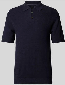 Jack & Jones Poloshirt 'COOPER' Strukturmuster dunkelblau Jack & Jones Poloshirt 'COOPER' Strukturmuster dunkelblau