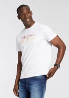 DELMAO T-Shirt Kurzarm, bedruckt, Rundhals, aus 100% Baumwolle