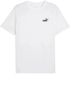 Puma ESS Small No Logo Tee Sportshirt weiss
