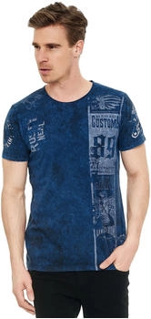 Rusty Neal T-Shirt modernem Print marine