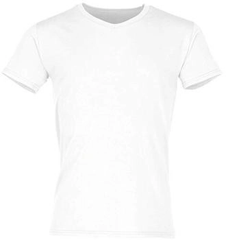 Fruit of the Loom Iconic V-Neck T-Shirt wei&szlig;