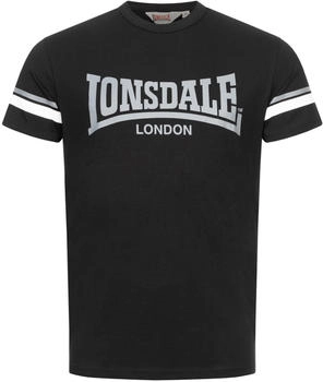 Lonsdale Shirt 'CREICH' grau schwarz weiß