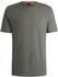 T-Shirt Baumwoll-Jersey Logo-Aufnäher 50508584 grau