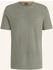 Hugo Boss T-Shirt Baumwoll-Jersey Logo-Aufnäher 50508584 grau