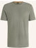 Hugo Boss T-Shirt Baumwoll-Jersey Logo-Aufnäher 50508584 grau
