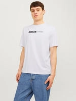 Jack & Jones T-Shirt Corp 12233999 Wei&szlig; Standard Fit Male