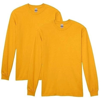 Gildan Schwerer Baumwolle langärmelig G5400 2er-Pack gold mittel