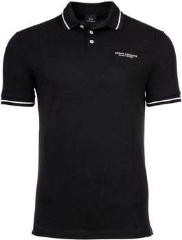 Armani Exchange Poloshirt einfarbig Baumwolle