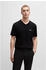 Hugo Boss Regular-Fit T-Shirt aus Stretch-Baumwolle mit Kontrast-Logo - Style Tee V 50506347 Schwarz