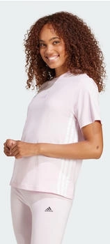 Adidas Essentials 3-Streifen Cotton T-Shirt Clear Pink / White (JE1226)