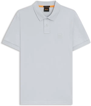 Hugo Boss Slim-Fit Poloshirt aus Stretch-Baumwolle mit Logo-Aufnäher - Style Passenger 50507803 Hellgrau