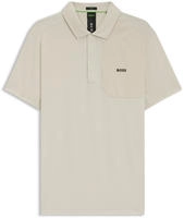 BOSS Poloshirt Paddy 50469055 Wei&szlig; Regular Fit Male