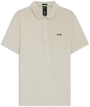 Hugo Boss Paddy Poloshirt mit Hopsack-Einsätzen - Style Paddy Glamping 50537522 Hellbeige