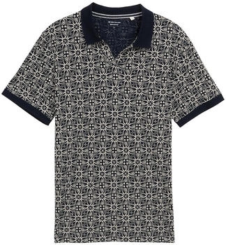 Tom Tailor Jersey Poloshirt mit Print navy mosaic design (1046776_37936)