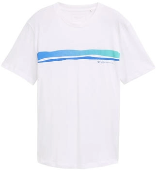 Tom Tailor Denim T-Shirt mit Print White (1046138_20000)