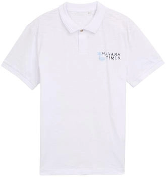 Tom Tailor Poloshirt aus Baumwolle mit Print White (1046740_20000)