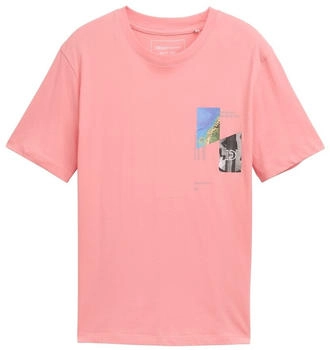Tom Tailor Denim T-Shirt mit Foto-Print peach pink (1046111_15121)