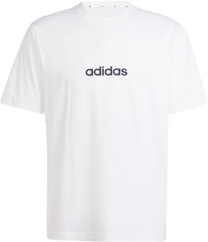 Adidas Essentials Linear Single Jersey T-Shirt white/black
