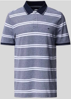 Fynch-Hatton Poloshirt Streifenoptik navy