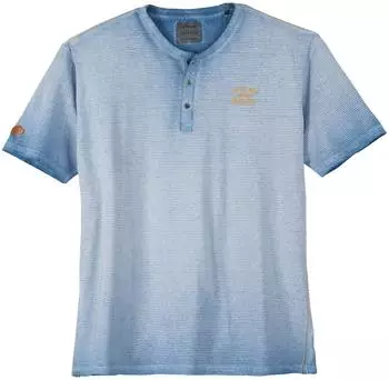 Redfield Print-Shirt hellblau weiß geringelt