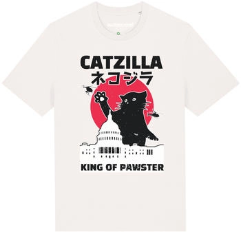 watapparel T-Shirt Catzilla off-white