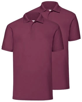 Fruit of the Loom Poloshirt Polo burgund