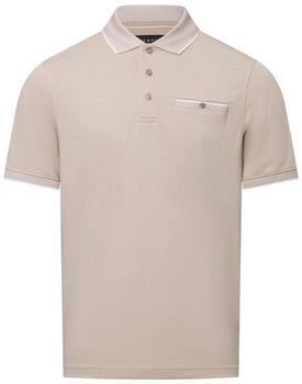Bugatti Poloshirt weiß kitt 0002