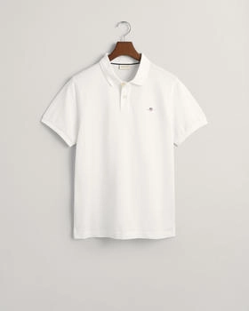 GANT Seasonal Essential Archive Shield Poloshirt Stickerei weiß