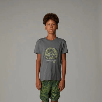 The North Face Relaxt Geschnittenes T-Shirt Mit Grafik Jungen Smoked Pearl