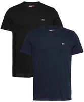 Tommy Jeans DM0DM20687, Tommy Jeans Herren T-Shirt 2-er Pack Slim Fit L schwarz