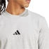 Adidas Essentials Small Logo Single Jersey T-Shirt JF1091 grau schwarz