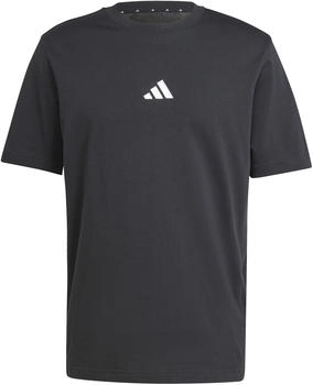Adidas Essentials Small Logo Single Jersey T-Shirt black/white (JE9024) Adidas Essentials Small Logo Single Jersey T-Shirt black/white (JE9024)