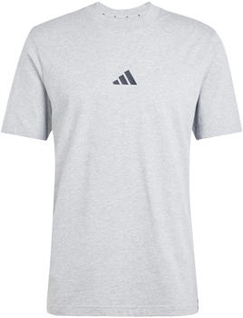 Adidas Essentials Small Logo Single Jersey T-Shirt medium grey heather/black Adidas Essentials Small Logo Single Jersey T-Shirt medium grey heather/black