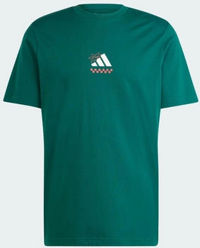 Adidas Lounge Pizza Graphic T-Shirt (JJ4017) collegiate green