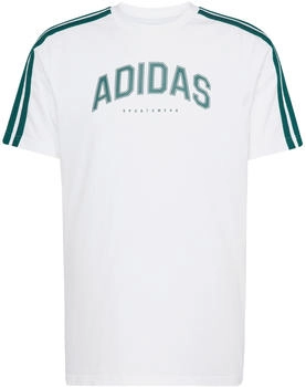 Adidas Codes Collegiate Linear Graphic T-Shirt wei&szlig;