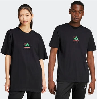 Adidas Lounge Pizza Graphic T-Shirt JM0347 schwarz
