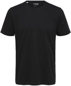 Selected Aspen Kurzarmshirt schwarz