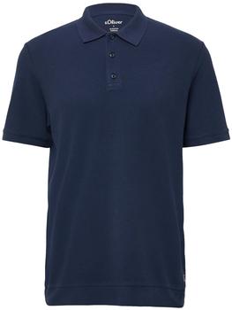 s.Oliver Poloshirt aus Waffelpiqué blau 2166844.5852.