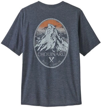 Patagonia Men's Capilene Cool Daily Graphic Shirt - Lands (45385) chouinard Crest: smolder blue