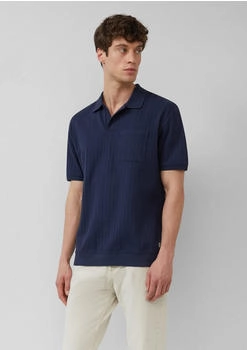 s.Oliver Poloshirt im Relaxed Fit mit Struturstreifen blau 2163495.5852.