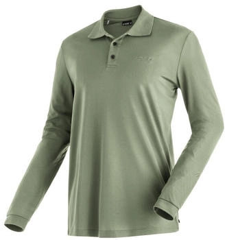 Maier Sports Ulrich L/S Polo-Shirt GreenPond