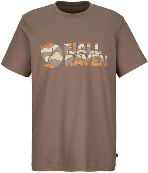 Fjällräven Multicolor Logo T-Shirt SuedeBrown