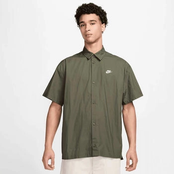 Nike Club Kurzarmshirt mit Knöpfen (Herren) - Grün HJ2026-222